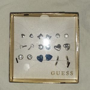 Silver Guess Earrings